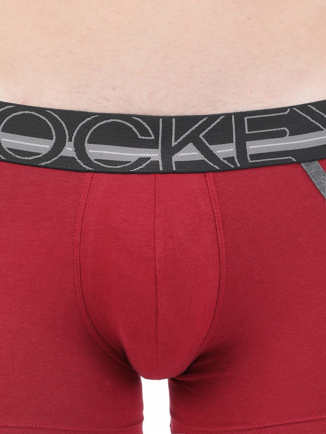 Jockey Men's Super Combed Cotton Elastane Stretch Solid Trunk with Ultrasoft Waistband