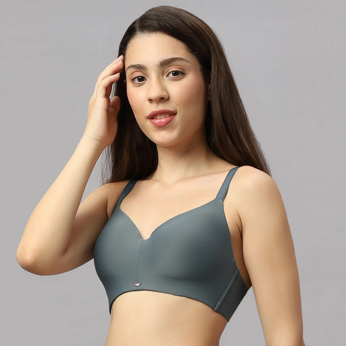 SOIE Women’s Full Coverage Padded Non-Wired Seamless T-Shirt Bra | Ultra Soft Nylon Spandex with Adjustable Straps, Side Support & Smooth Invisible Finish
