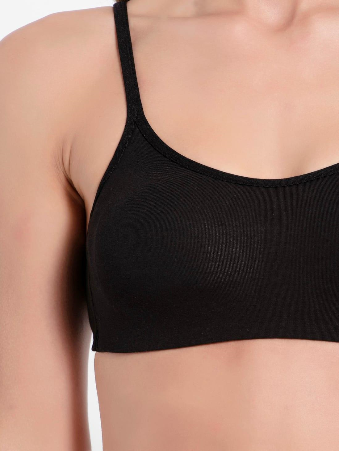 Jockey  Women's Wirefree Non Padded Super Combed Cotton Elastane Stretch Full Coverage Beginners Bra with Adjustable Straps