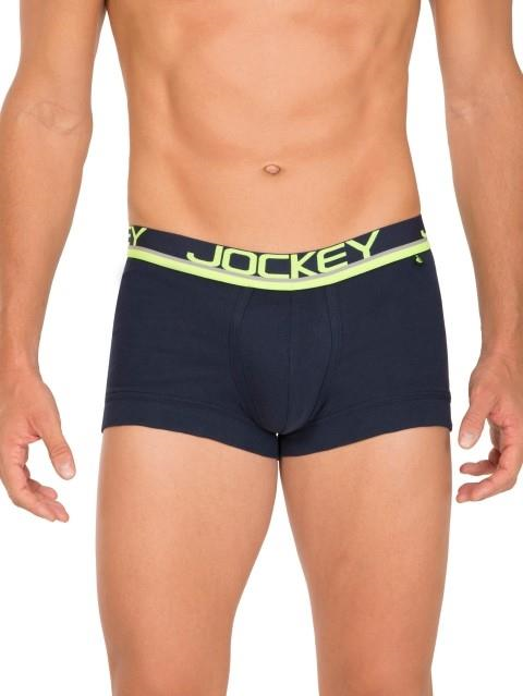 Jockey FP03 Men's Super Combed Cotton Rib Solid Trunk with Ultrasoft Waistband