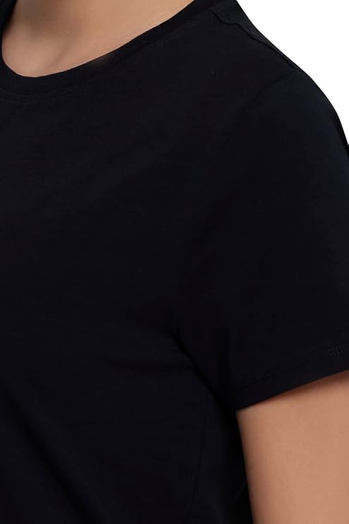 AMANTE LADIES T-SHIRT SHORT SLEEVEE CREW NECK T-SHIRT