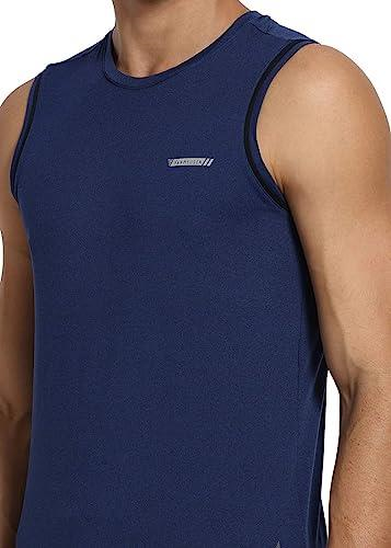 Van Heusen Athleisure Men's Polyester Regular Fit Van Heusen Active Sports Swift Dry Vest - Odour Shield, Lightweight