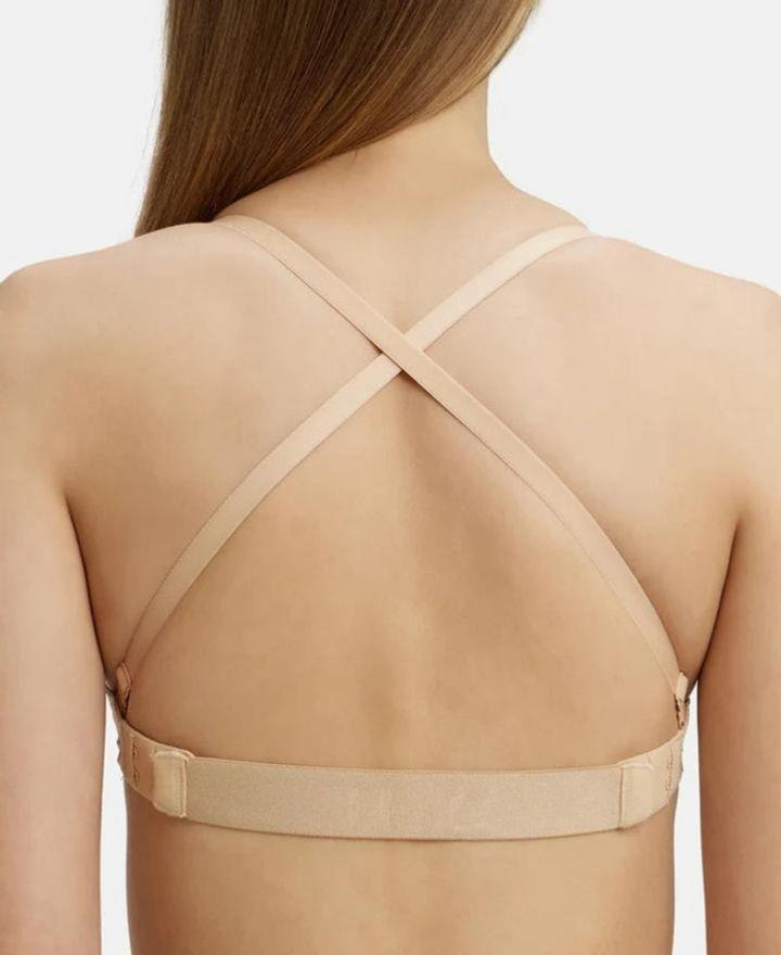 Jockey Women's Wired Padded Soft Touch Microfiber Elastane Stretch Medium Coverage Multiway Backless Bra
