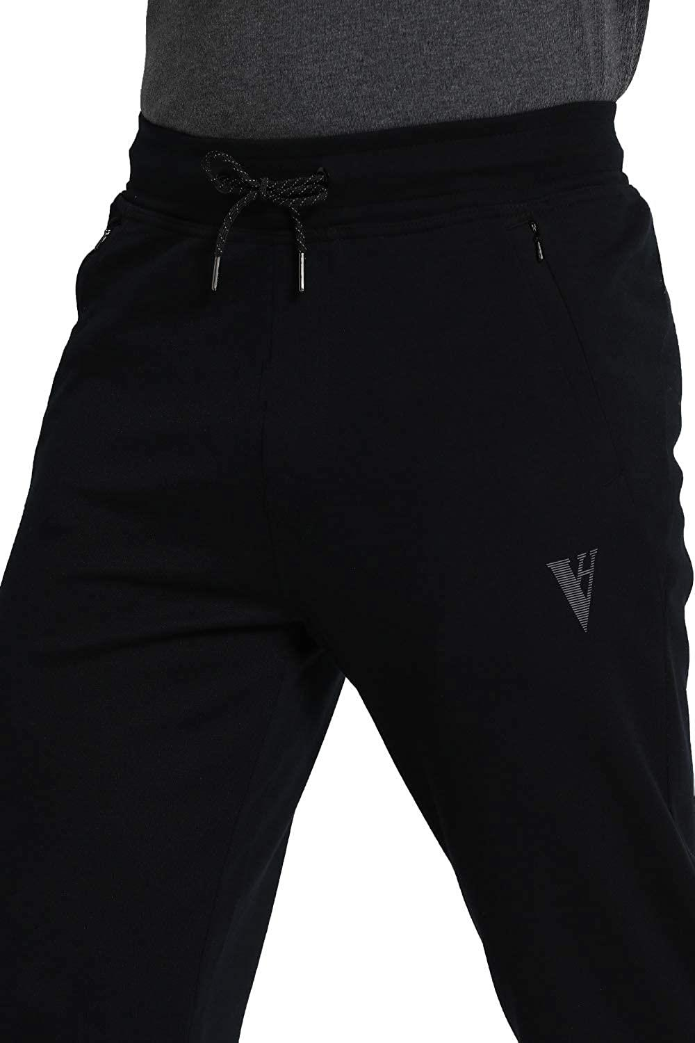 Van Heusen Men's Regular Fit Mid Rise Athleisure Smart Tech Trackpants - Easy Stain Release, Anti Stat, Ultra Soft