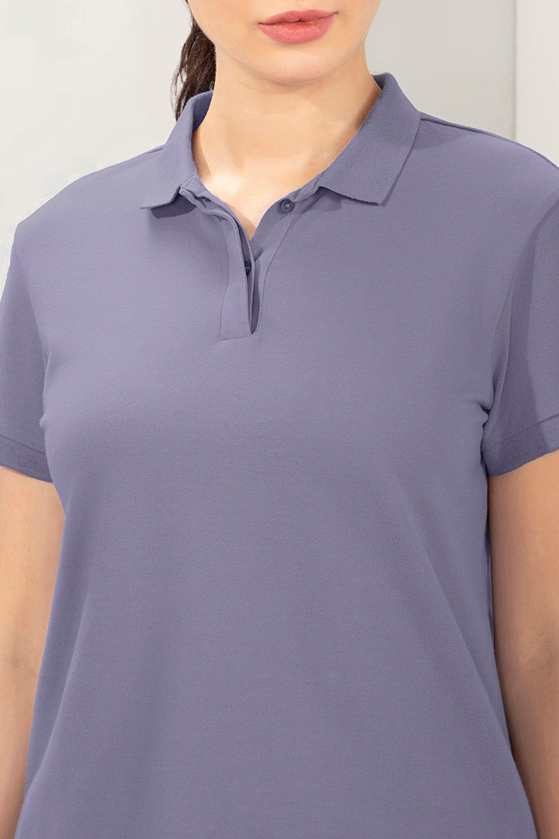 AMANTE WOMEN ELEMENTS CLASSIC POLO T-SHIRT