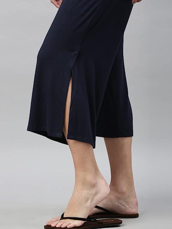ENAMORE LADIES CAPRI VISCOSE STRETCH JERSEY ZIPPER POCKET CAPRI