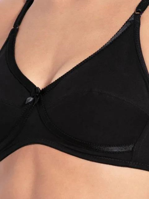 Jockey  Women's Wirefree Non Padded Super Combed Cotton Elastane Stretch Medium Coverage Cross Over Everyday Bra with Adjustable Straps