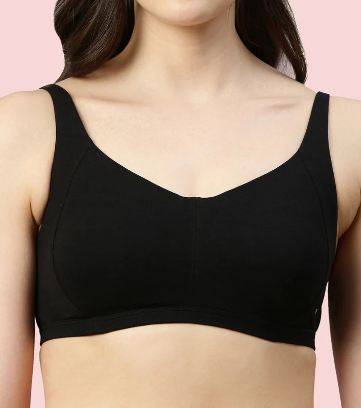 Enamor Women's Everyday Cotton Minimizer Bra - Non-Wired, Padded, Full Coverage, Intellifresh and Antimicrobial