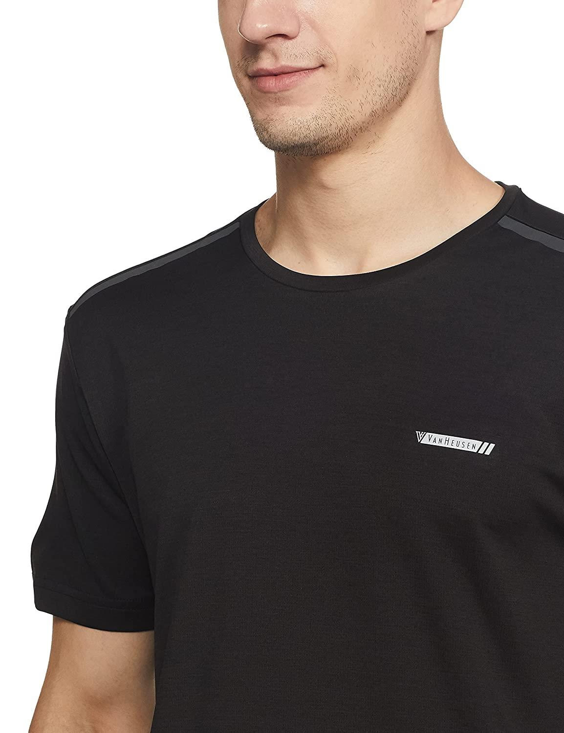 Van Heusen Men's Dry Fit Round Neck T-Shirt