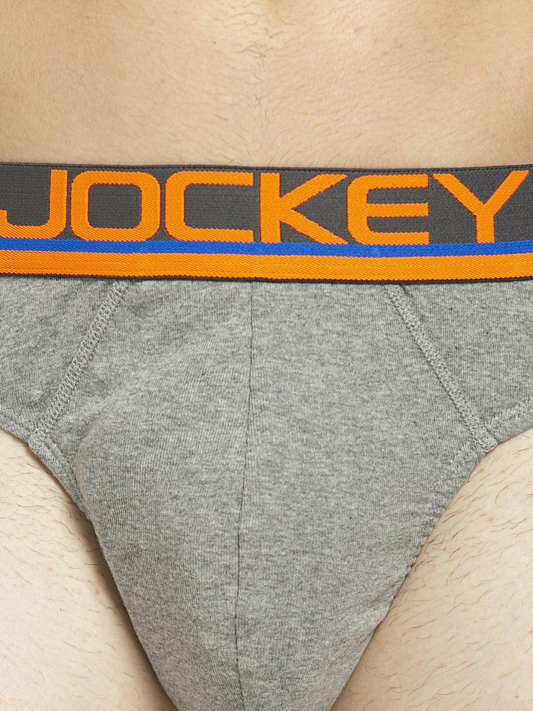 Jockey FP02 Men's Super Combed Cotton Rib Solid Brief with Ultrasoft Waistband