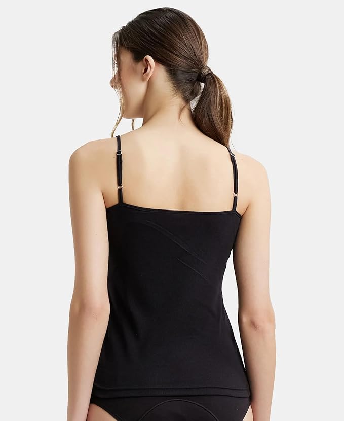 Jockey  Women's Super Combed Cotton Rib Regular Fit Camisole with Adjustable Straps