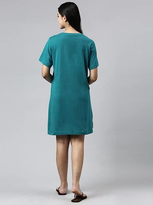 ENAMORE LADIES T-SHIRT MID-THIGH LENGTH R-NECK