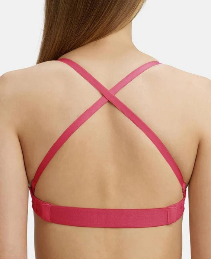 Jockey Women's Wired Padded Soft Touch Microfiber Elastane Stretch Medium Coverage Multiway Backless Bra