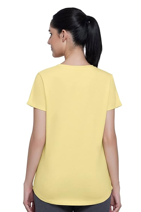 AMANTE LADIES T-SHIRT V-NECK SHORT SLEEVEE TEE