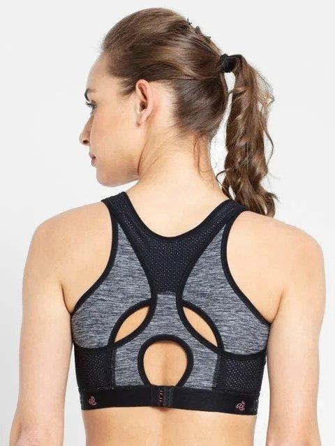 Jockey Women's Sports Bra | Wirefree | Padded | Full Coverage with Racer Back Styling | Tactel Nylon Elastane Stretch Fabric