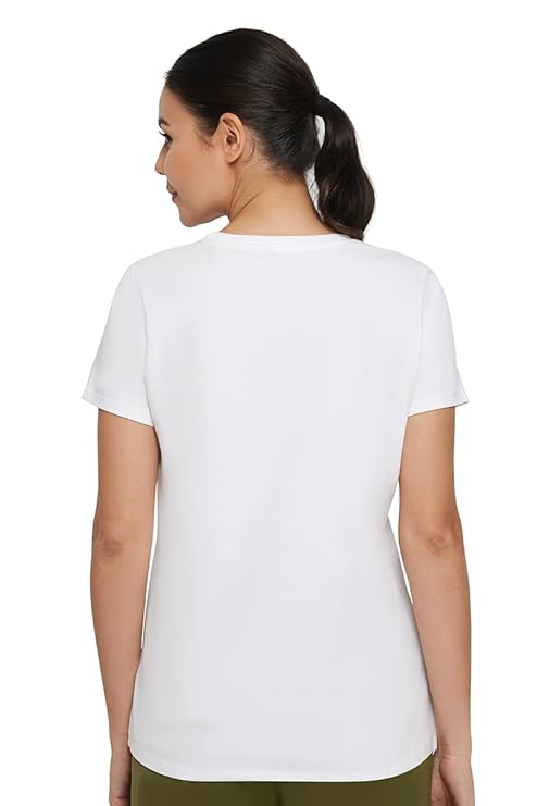 AMANTE LADIES T-SHIRT SHORT SLEEVEE CREW NECK T-SHIRT