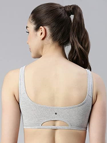 Enamor Low Impact Women's Cotton Everyday Sports Bra - All Day Comfort, Non Padded, Wirefree, High Coverage