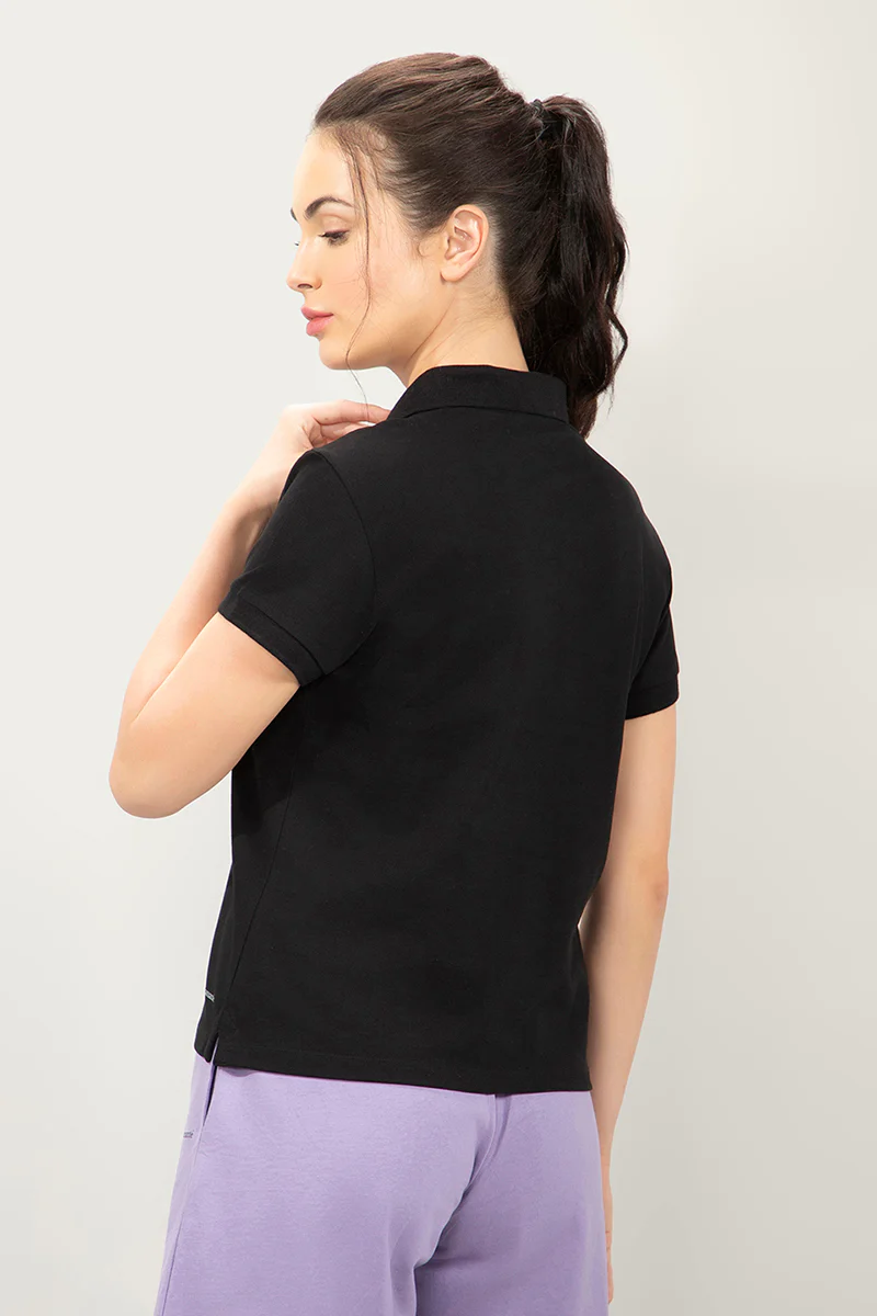 AMANTE WOMEN ELEMENTS CLASSIC POLO T-SHIRT