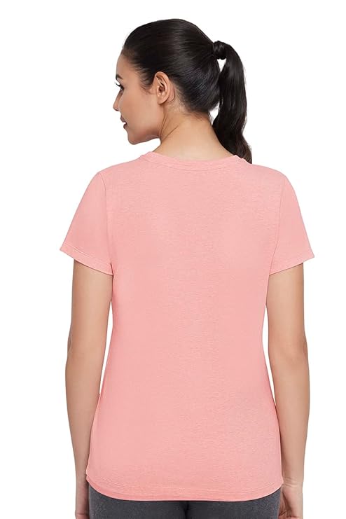 AMANTE LADIES T-SHIRT SHORT SLEEVEE CREW NECK T-SHIRT