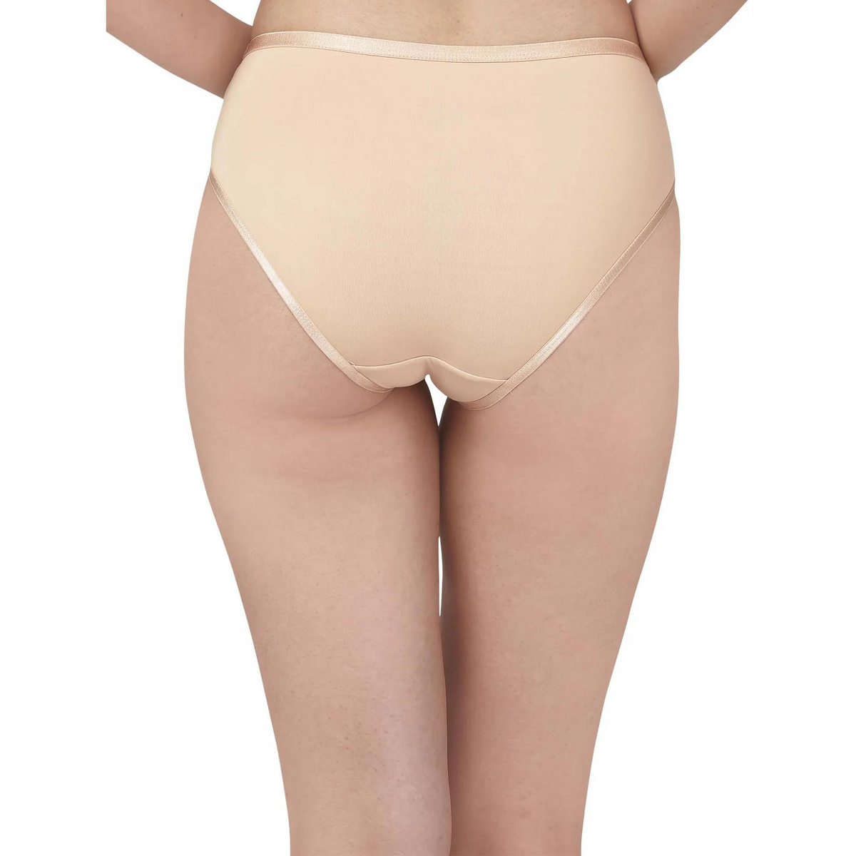 SOIE PANTY HIGH WAIST FULL COVERAGE MESH PANELLED BRIEF PANTY