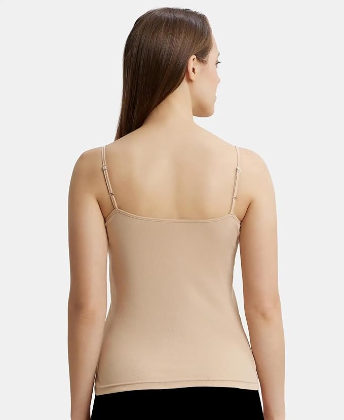 Jockey  Women's Super Combed Cotton Rib Regular Fit Camisole with Adjustable Straps