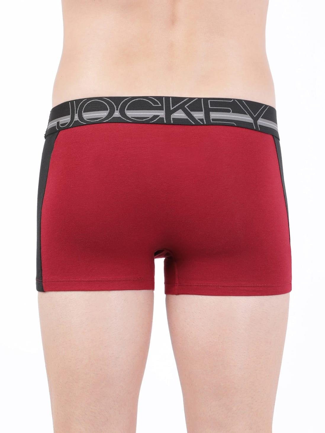 Jockey Men's Super Combed Cotton Elastane Stretch Solid Trunk with Ultrasoft Waistband