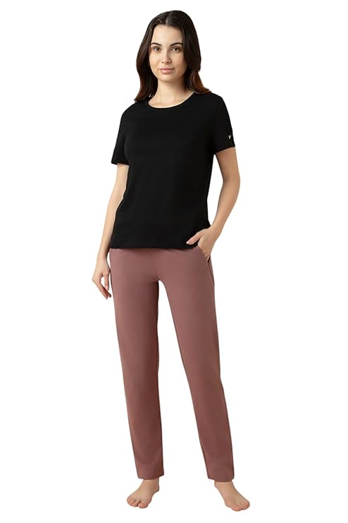 Van Heusen Women's Straight Fit High Rise Smart Tech+ Lounge Pant