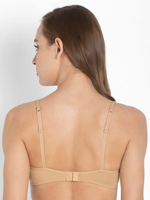 Jockey  Women's Wirefree Non Padded Super Combed Cotton Elastane Stretch Full Coverage Beginners Bra with Adjustable Straps
