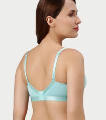 Enamor Women Cotton Innovations Bamboo Bliss,Plunge,Super Soft,Everyday T-Shirt Bra-Naturally Absorbent & Antimicrobial,Padded,Wirefree,High Coverage