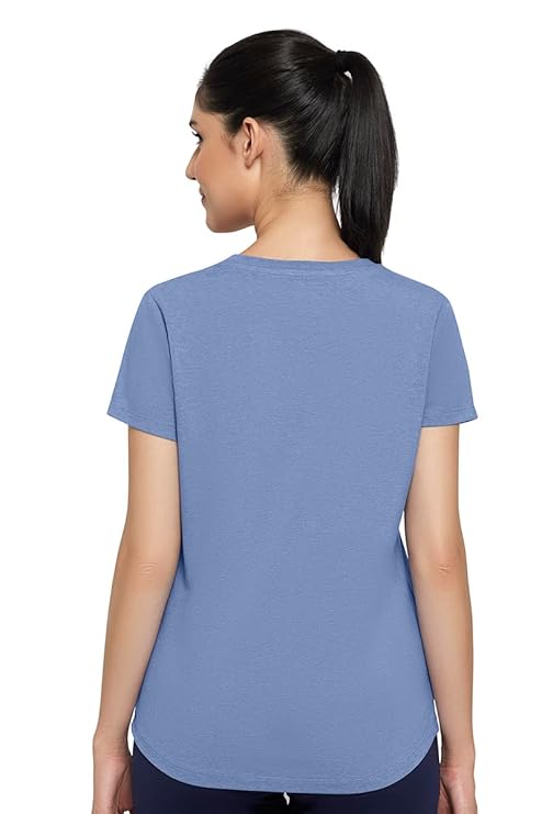 AMANTE LADIES T-SHIRT V-NECK SHORT SLEEVEE TEE