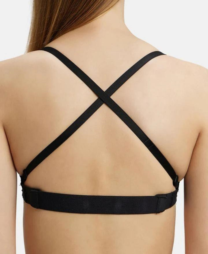 Jockey Women's Wired Padded Soft Touch Microfiber Elastane Stretch Medium Coverage Multiway Backless Bra