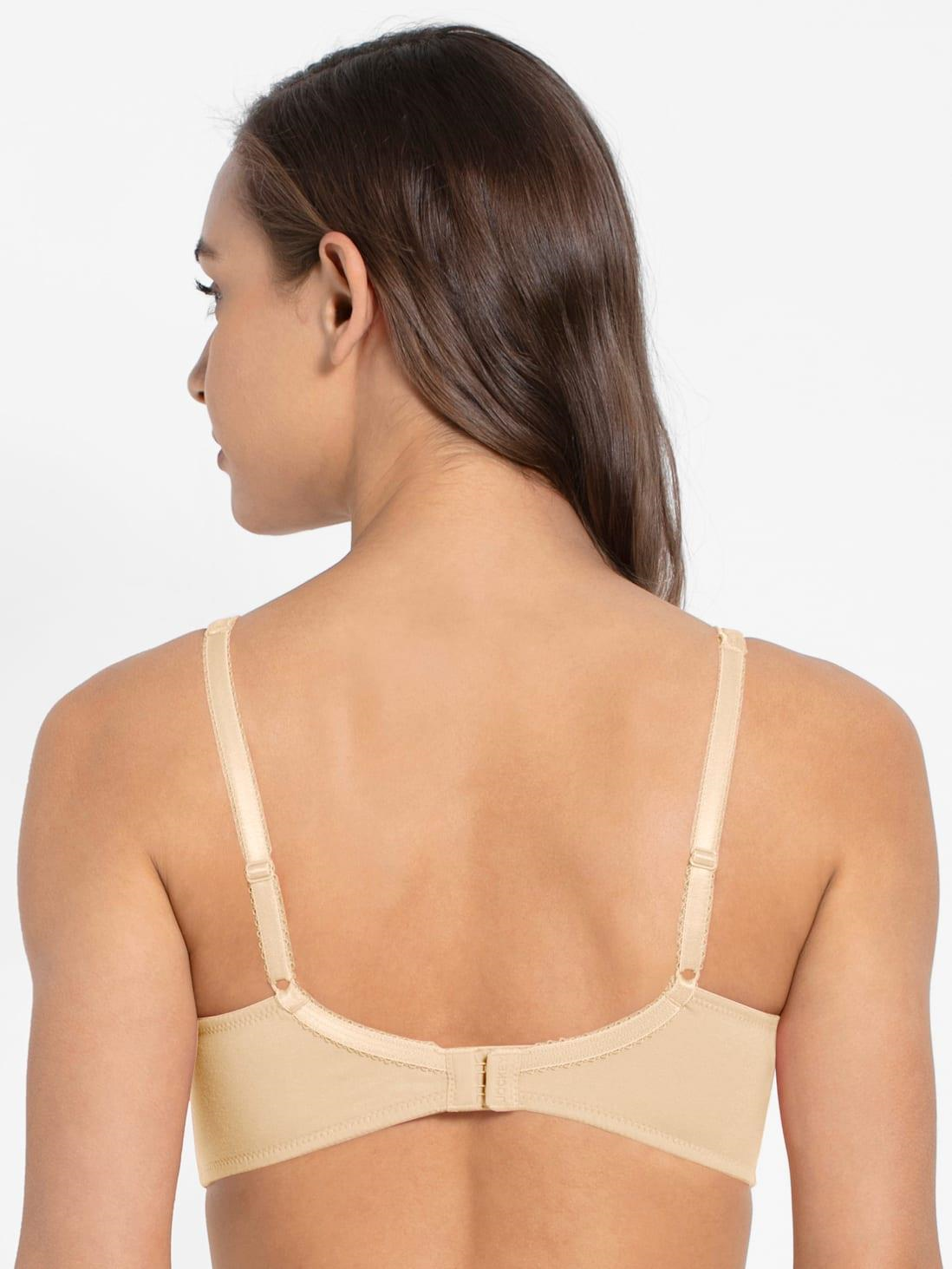 Jockey  Women's Everyday Bra | Wirefree | Non Padded | Full Coverage | Concealed Shaper Panel | Super Combed Cotton Elastane Fabric