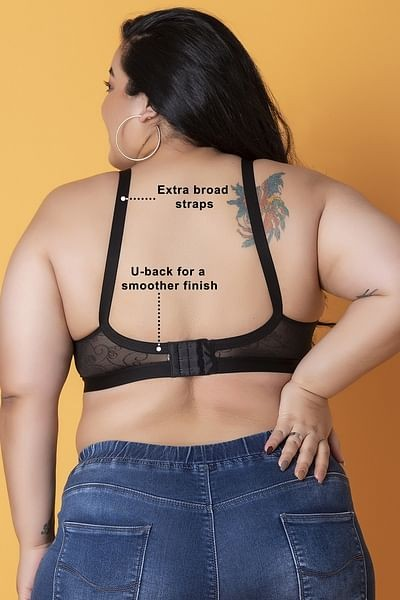 Clovia Cotton Spandex Solid Non-Padded Full Cup Wire Free Spacer Cup Bra