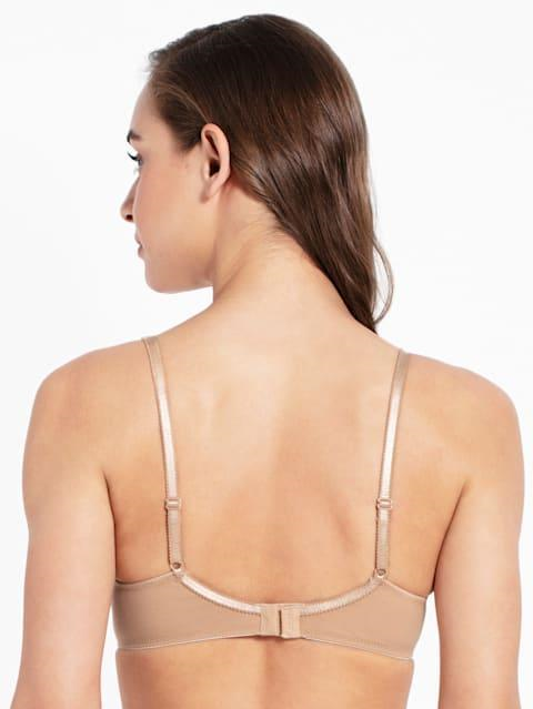 Jockey  Women Super Combed Cotton Elastane Everyday Bra | Wirefree | Non Padded | Full Coverage with Contoured Shaper Panel | Fabric