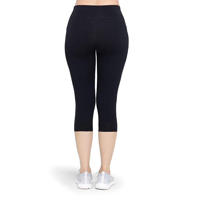 AMANTE LADIES CAPRI SLIM FIT WITH 3/4 LENGTH MID RISE CAPRI