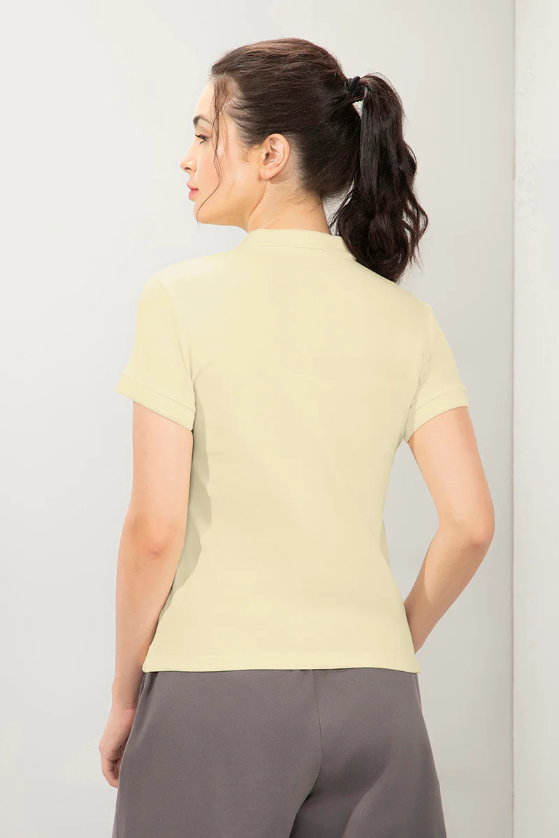 AMANTE WOMEN ELEMENTS CLASSIC POLO T-SHIRT