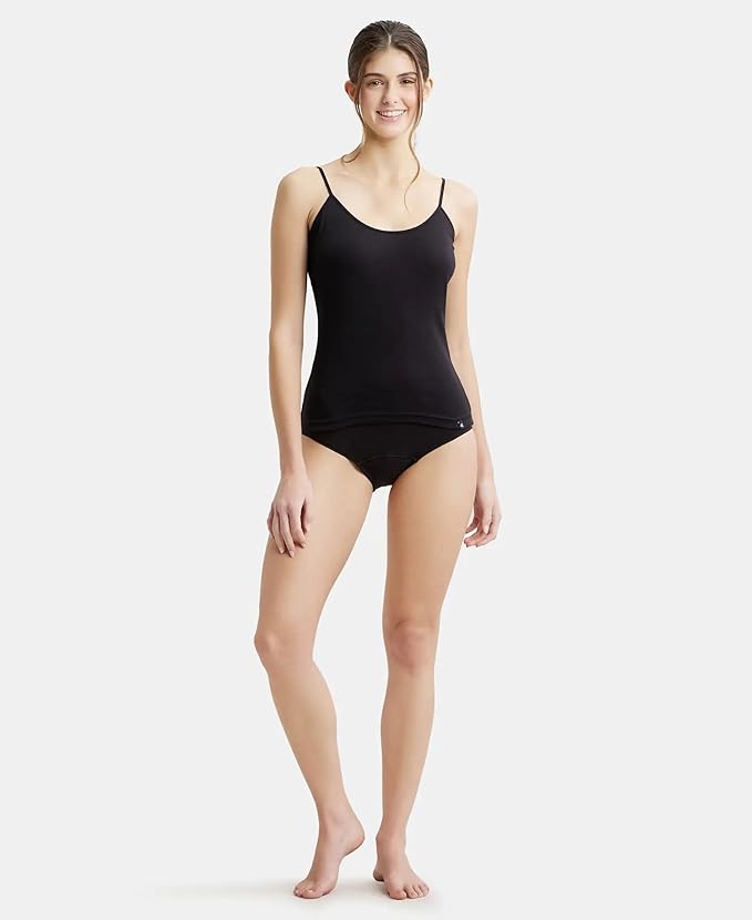 Jockey  Women's Super Combed Cotton Rib Regular Fit Camisole with Adjustable Straps