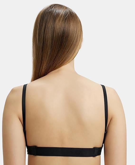 Jockey Women's Wired Padded Soft Touch Microfiber Elastane Stretch Medium Coverage Multiway Backless Bra