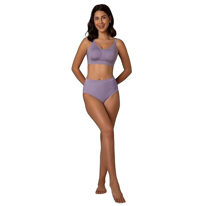 Amante Non Padded Non Wired Full Coverage Invisible Support Seamless Adjustable Straps Skins Invisi Support Bra BRA02001