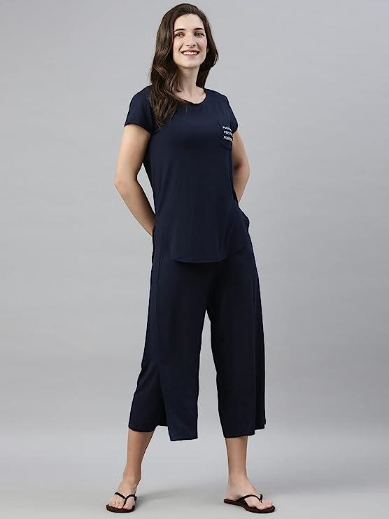 ENAMORE LADIES CAPRI VISCOSE STRETCH JERSEY ZIPPER POCKET CAPRI