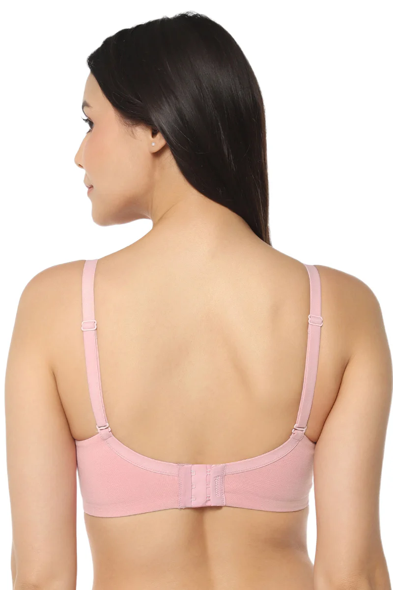 Amante Women Padded Non Wired Full Coverage Seamless Essential Wirefree T-Shirt Bra