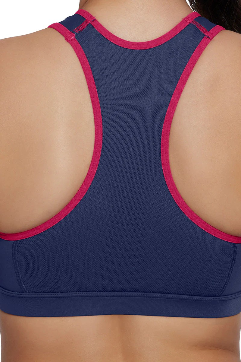 Amante Solid Padded Non-Wired Full Coverage Medium Impact Sports Bra