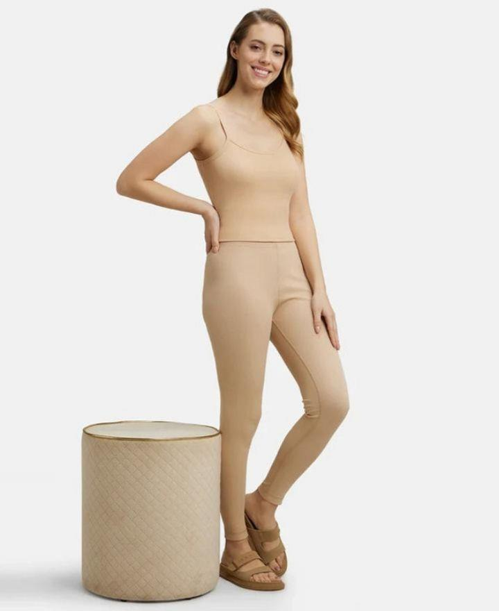 Jockey Women Super Combed Cotton Rich Skinny Fit High Rise Thermal Leggings