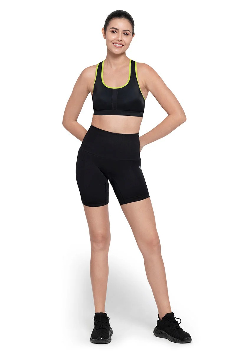 Amante Solid Padded Non-Wired Full Coverage Medium Impact Sports Bra