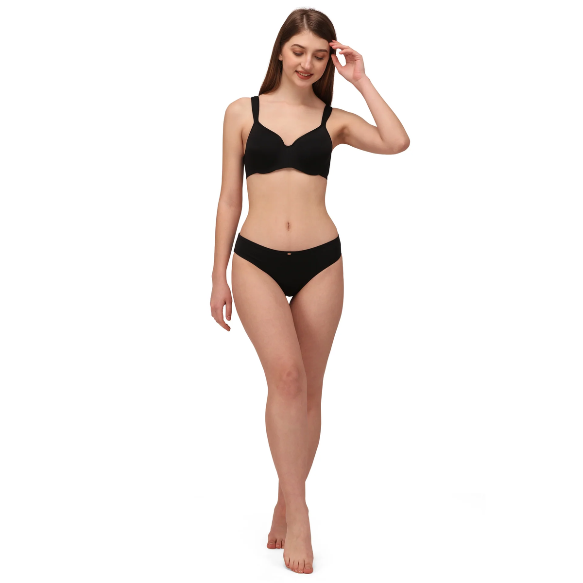 SOIE PANTY MID RISE NO VPL MEDIUM COVERAGE ULTRA SOFT BRIEF