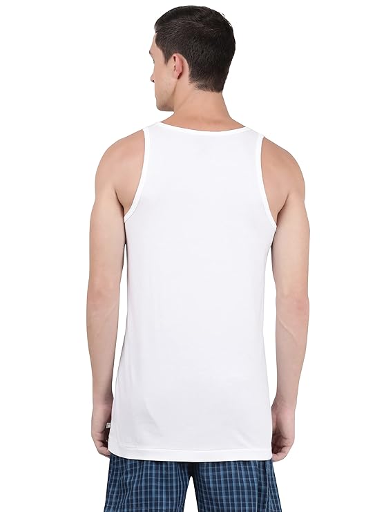 Jockey  Men's Super Combed Cotton Round Neck Sleeveless Vest  (Pack of 3)