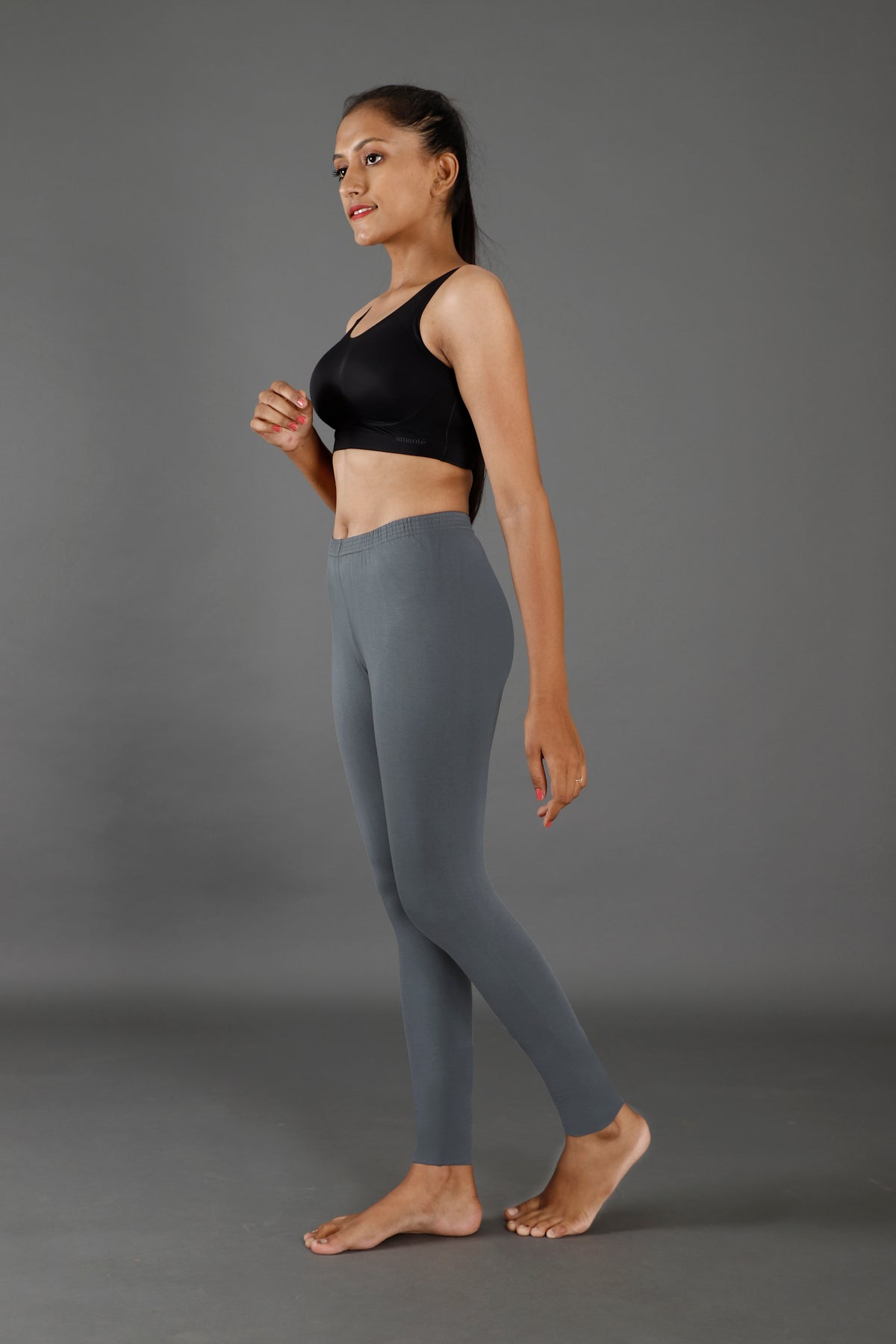 Premium Cotton Blend Ankle Leggings – All-Day Comfort Woman