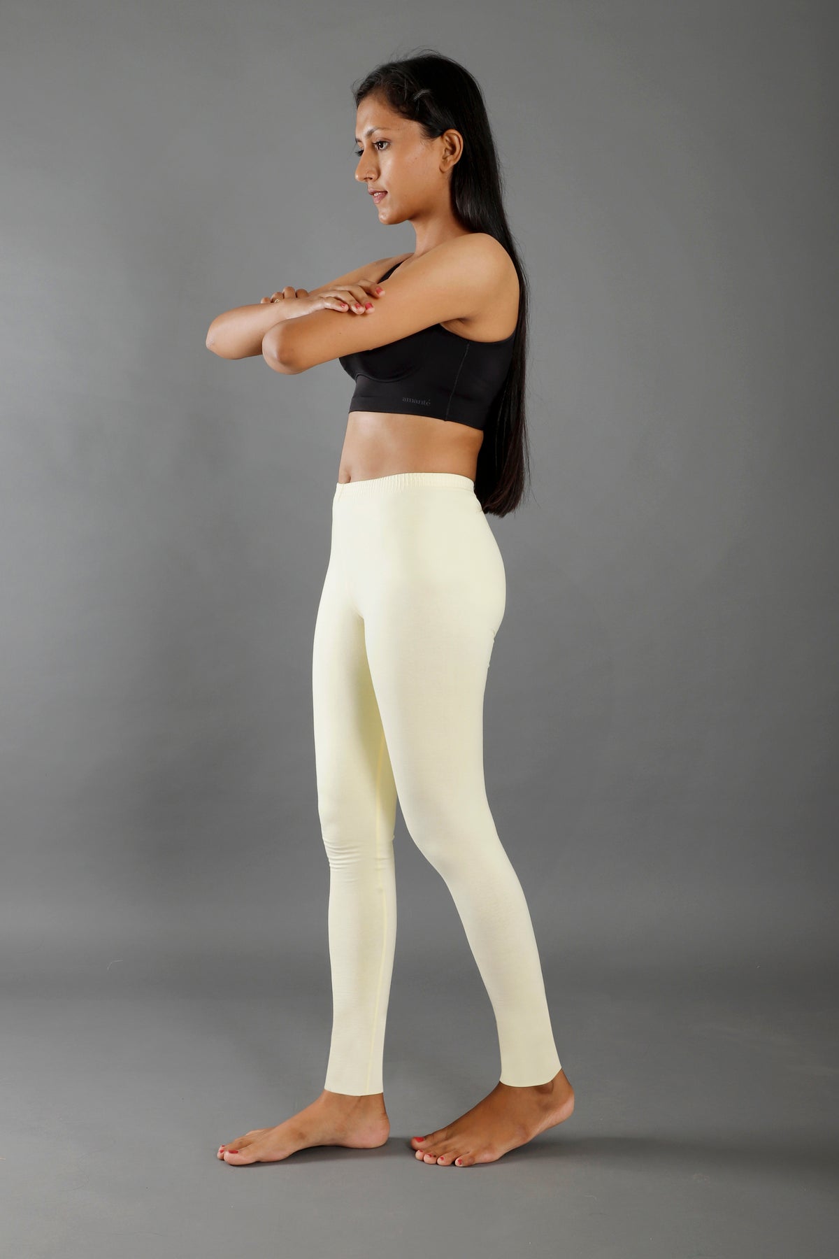 Premium Cotton Blend Ankle Leggings – All-Day Comfort Woman