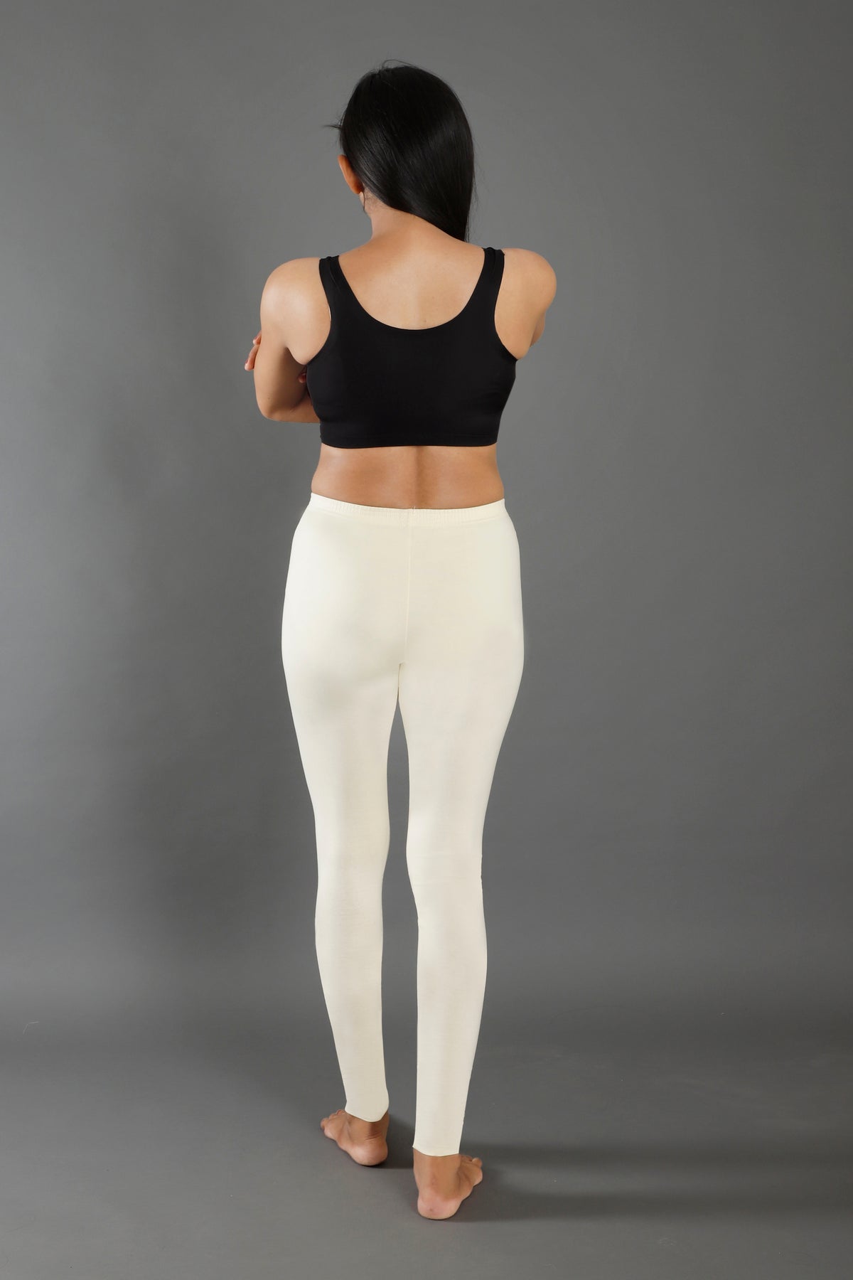 Premium Cotton Blend Ankle Leggings – All-Day Comfort Woman