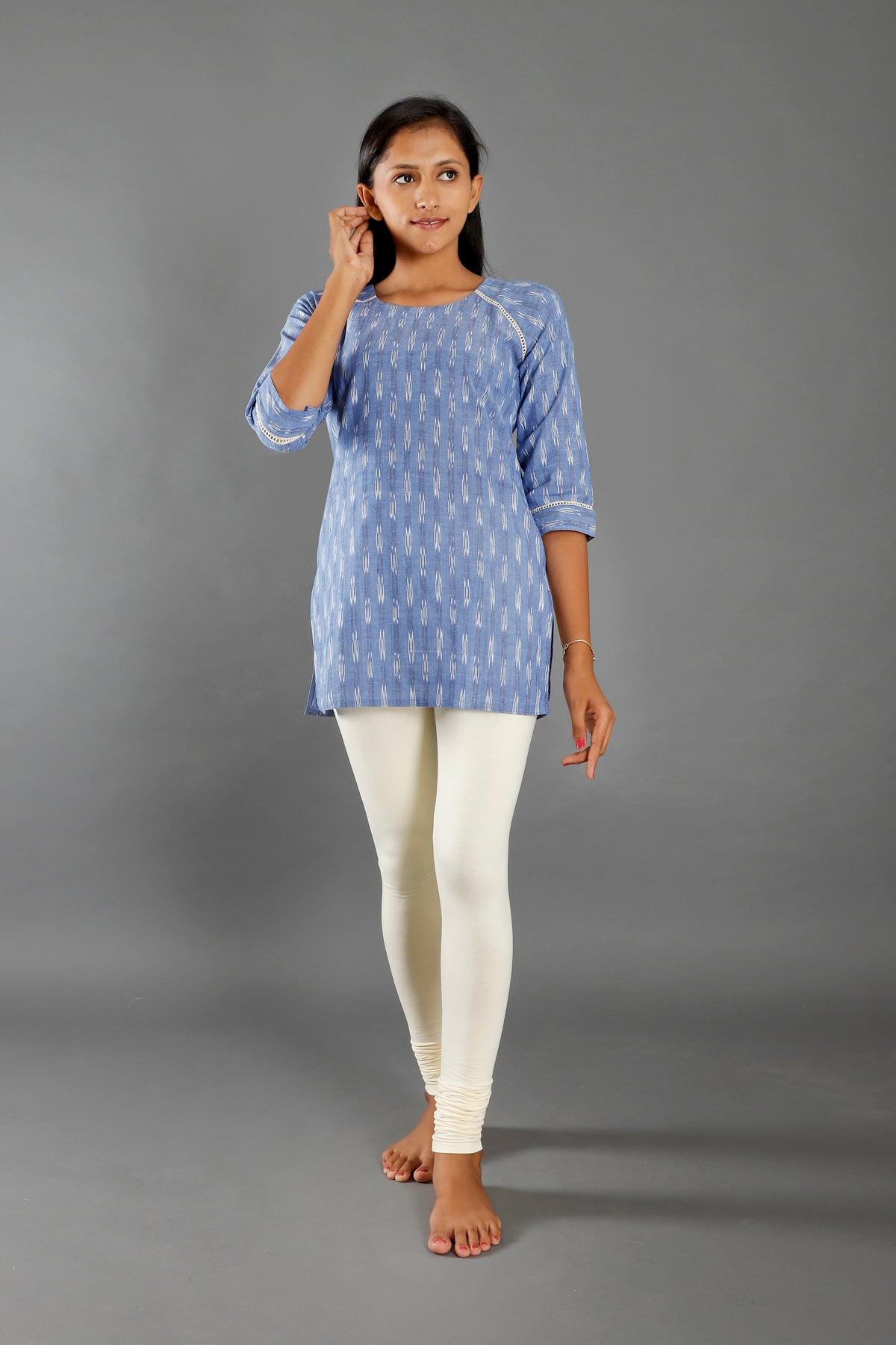 Premium Cotton Blend Ankle Leggings – All-Day Comfort Woman